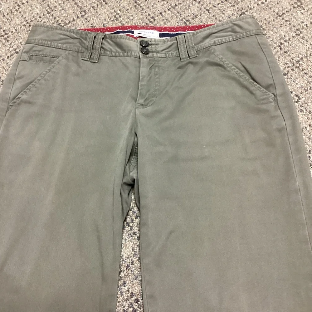 Dockers Favorite Fit Olive Army Green Twill Chino Pants * Size 4 - Picture 2 of 16